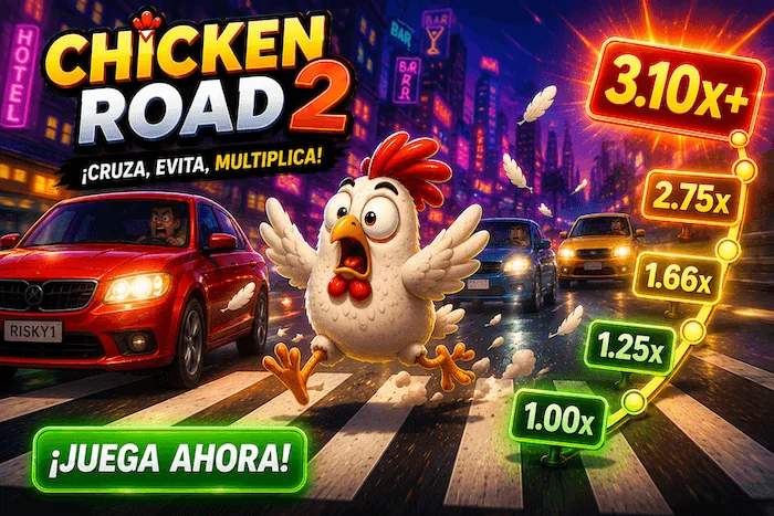 Chicken Road 2 con multiplicadores y función cash out